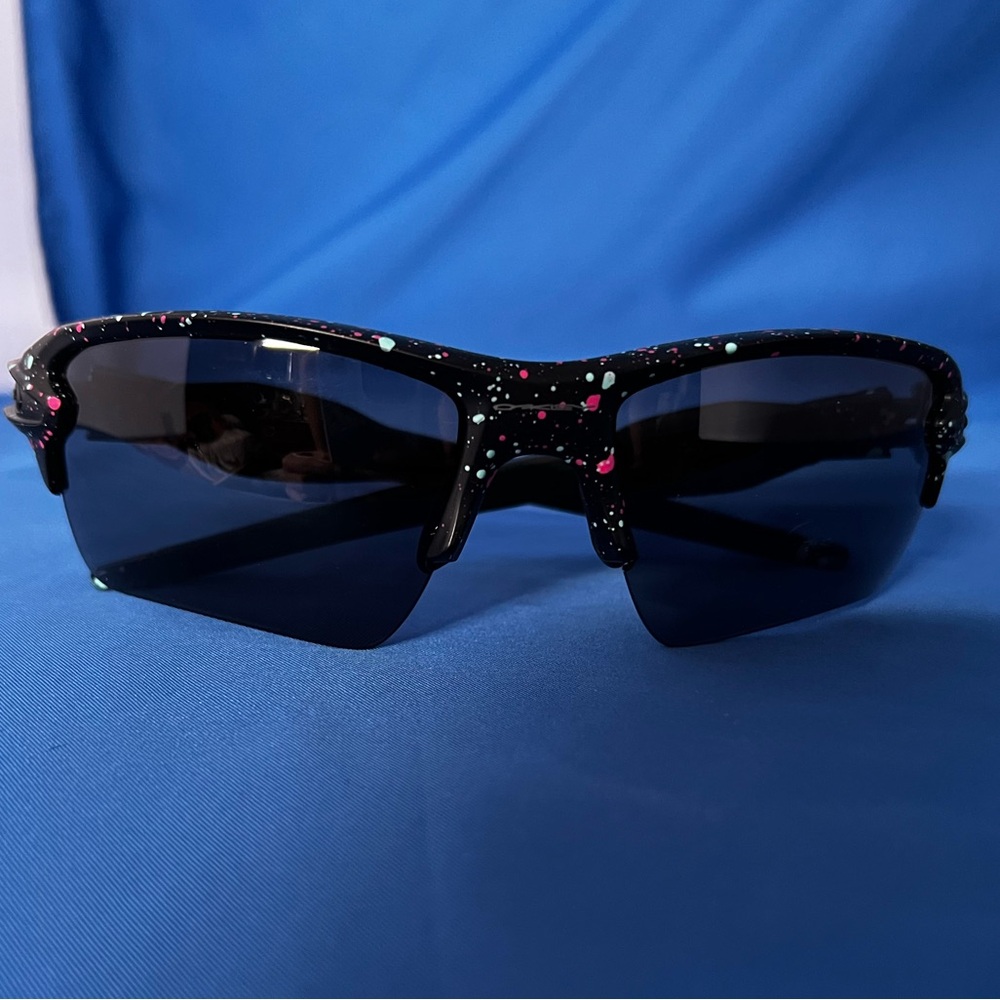Oakley Black and Pink Speckled Sunglasses